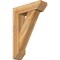 Ekena Millwork Traditional Slat Rough Sawn Bracket w/ Offset Brace, Western Red Cedar, 8"W x 28"D x 40"H BKT0806X28X40TRA06RWR - alternate 1